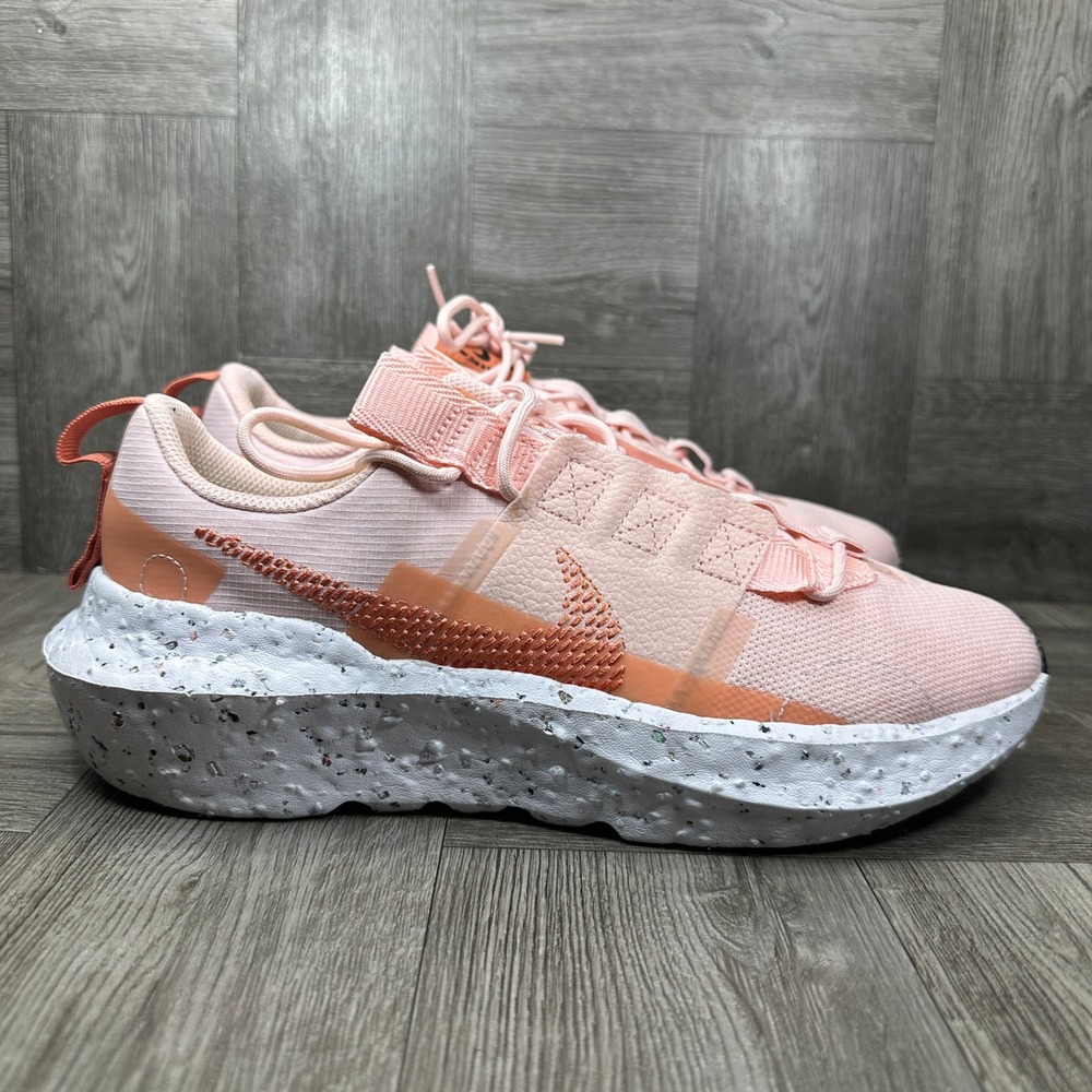 Nike Crater Impact Sneakers Womens 8.5 Pink Coral Mesh Sustainable CW2386-602